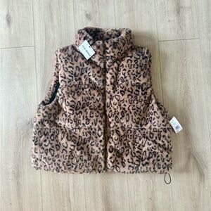 Steve Madden Tan Leopard Print Vest XL